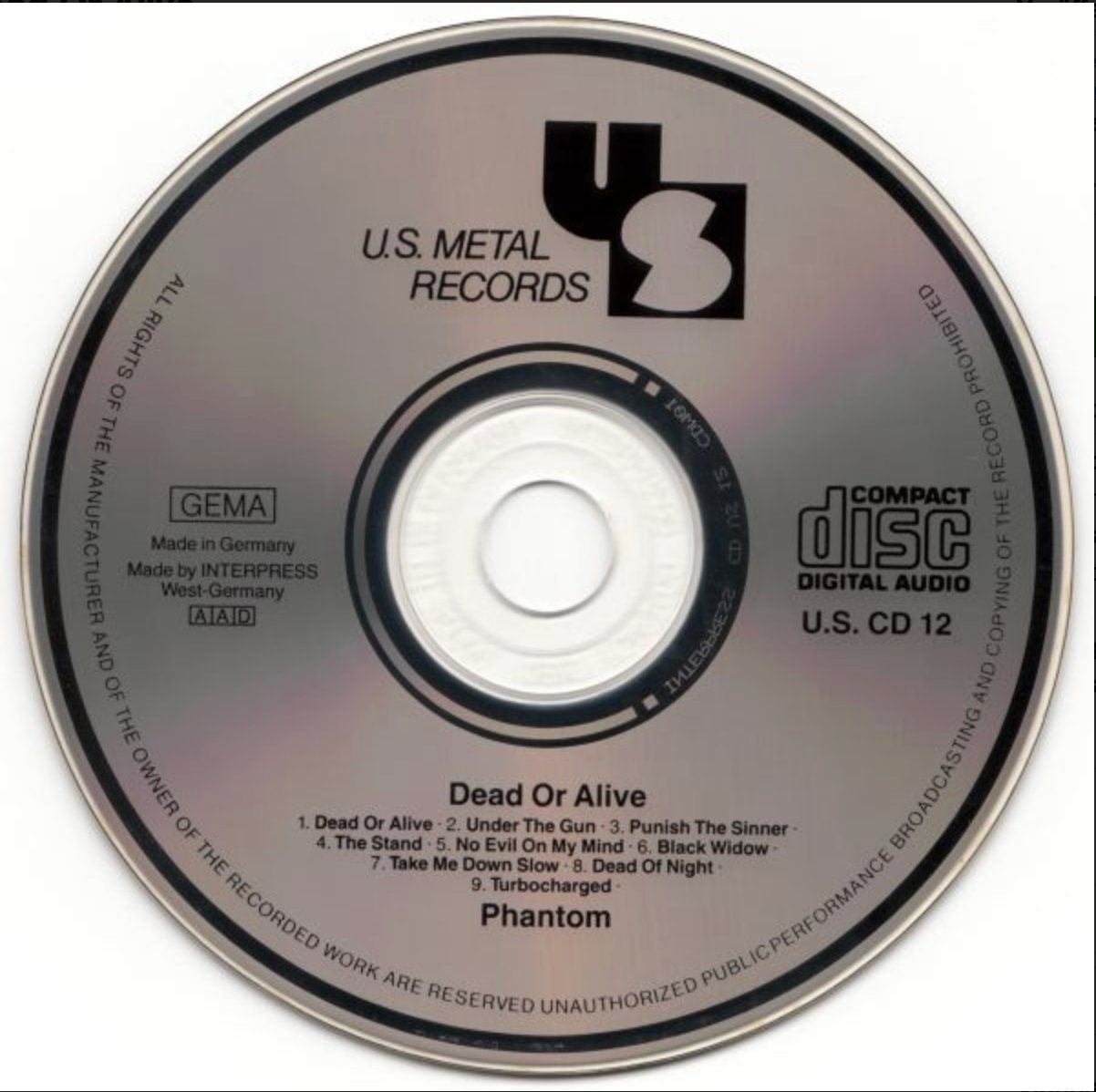 CD: Phantom – Dead Or Alive (1989) – Usato da Brunnen venduto da Barfly5 2