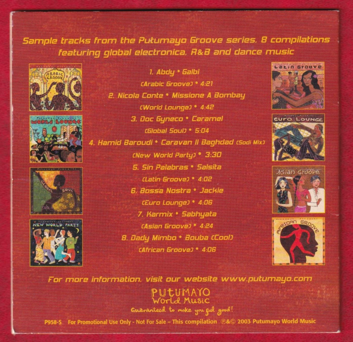 CD: Putumayo - Putumayo Grooves (CD) – Usato da Zürich venduto da Pfluftl2000 1