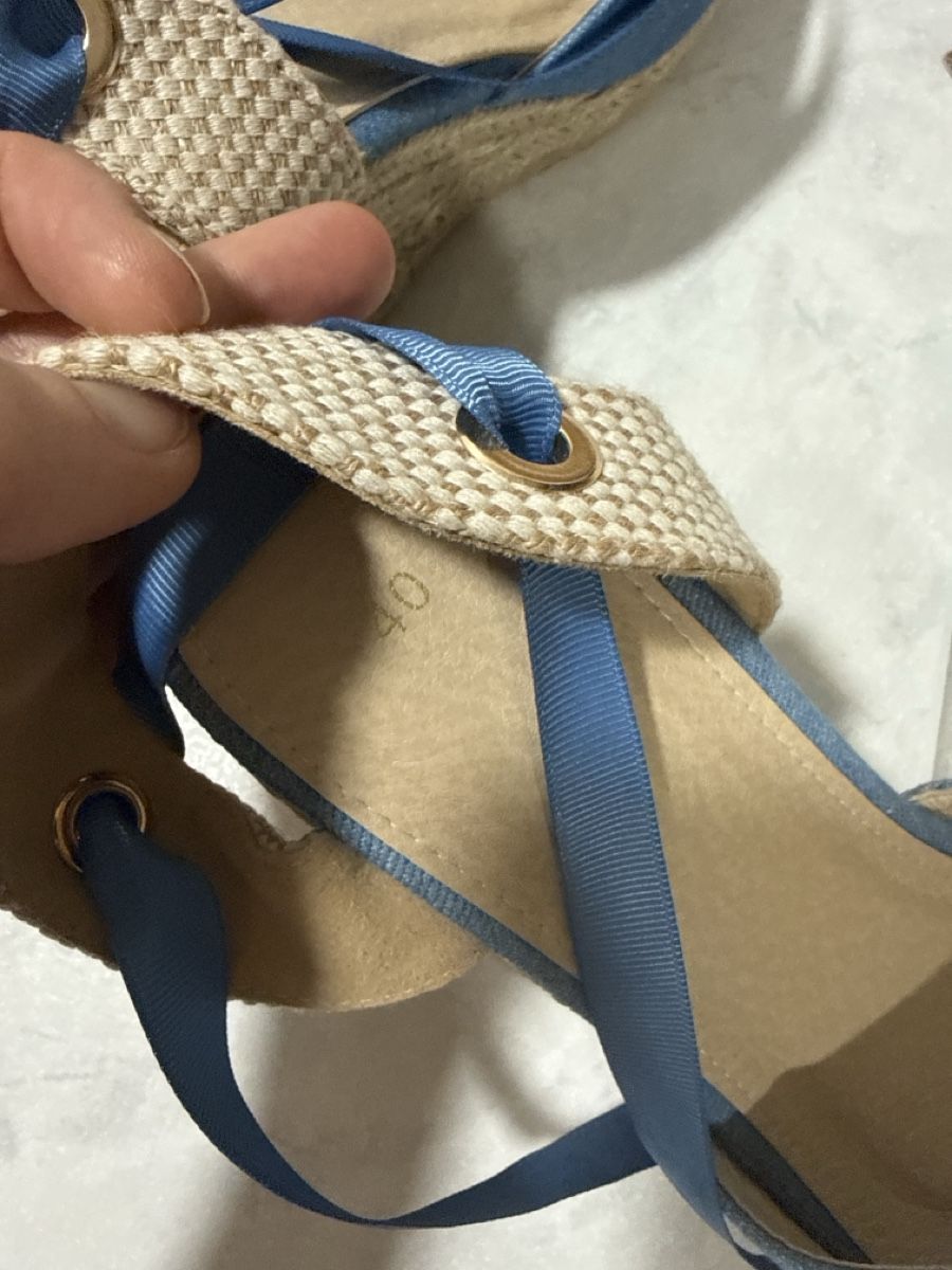 Damenschuhe: Denim Blue Espadrille Sandals - Summer Ready, Size 40 – Gebraucht aus Effretikon von lio_gjr8 4