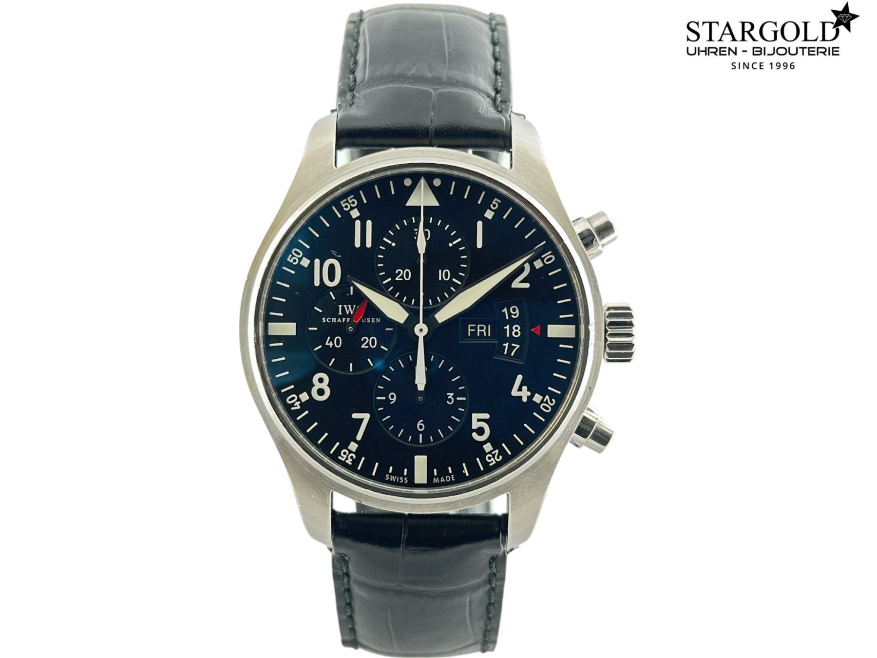IWC Uhren: IWC Fliegeruhr Chronograph – Gebraucht aus Zürich von Stargold-Uhren