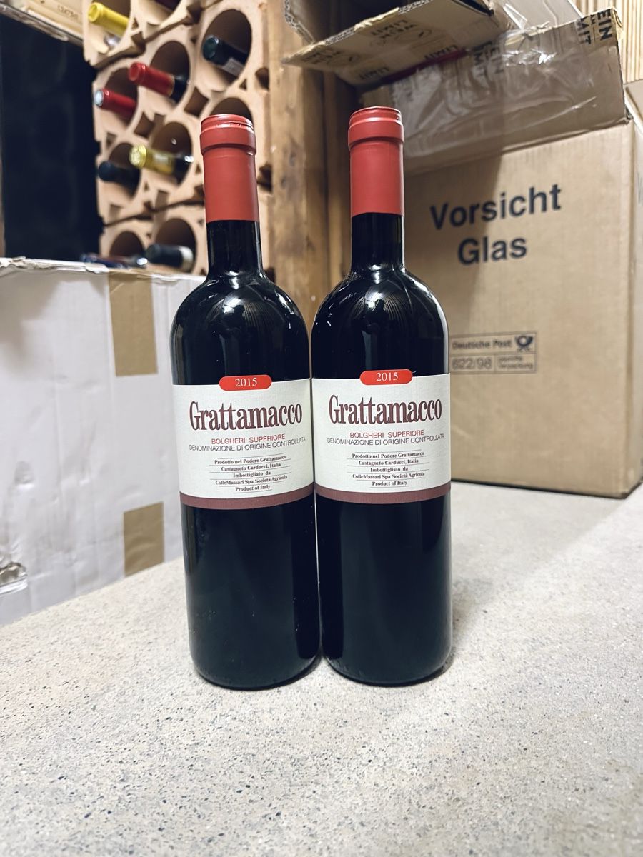 Vino: Grattamacco 2015 (97 Parker) – Nuovo e nell'imballaggio originale da Zürich venduto da LWind