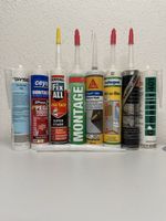 8 Sealant and Adhesive Cartridges Mixed Assortment Used