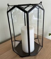 Neuwertige, 6eckige Laterne, H30cm, Hexagon