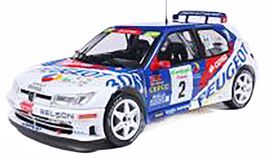 PEUGEOT - 306 MAXI N 2 RALLY CORTES INGLES 1998 GIL 1/18 NEU