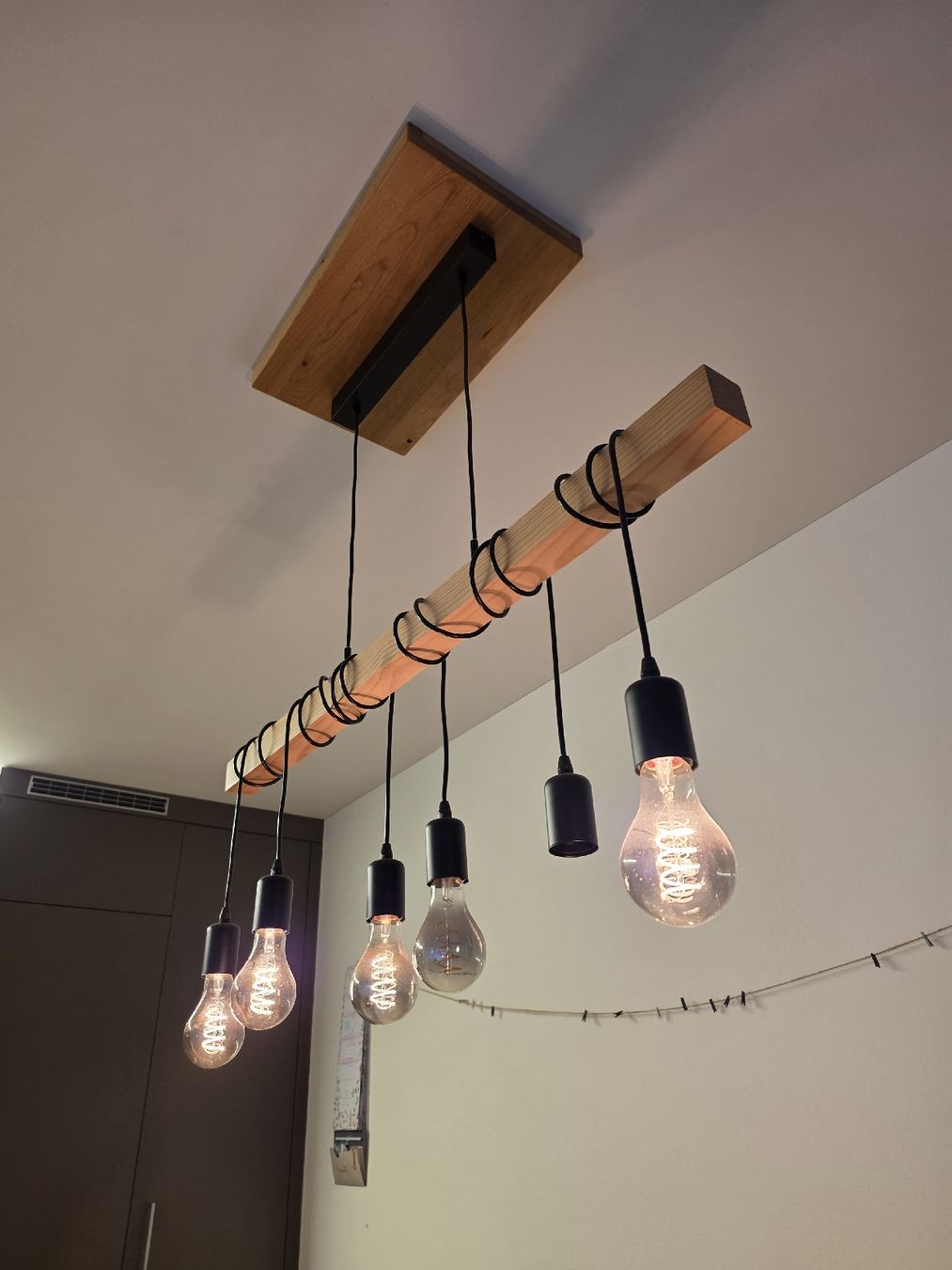 Lustres & lampes de plafonds: Pendelleuchte Holz – D'occasion à Mels par RiffRaff93 1