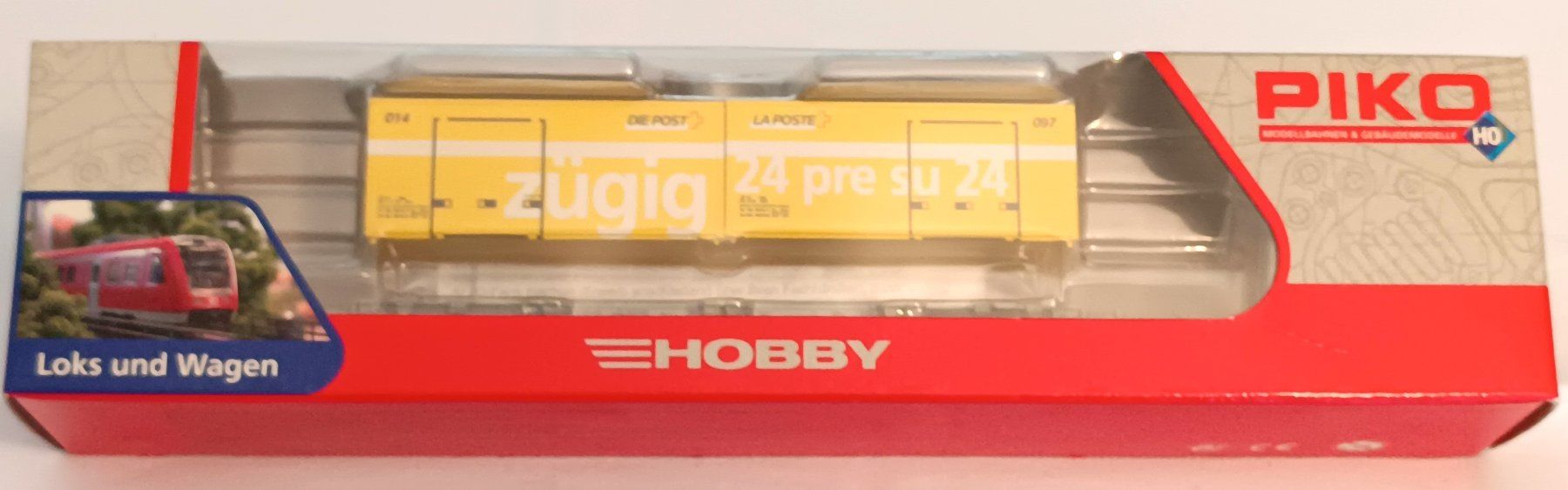 Piko Modelleisenbahnen: SBB PTT Post  Wagen Container 014+097 / H0 "Neu+OVP / Neuf" – Neu und originalverpackt aus Dietikon von 2025-moba 8