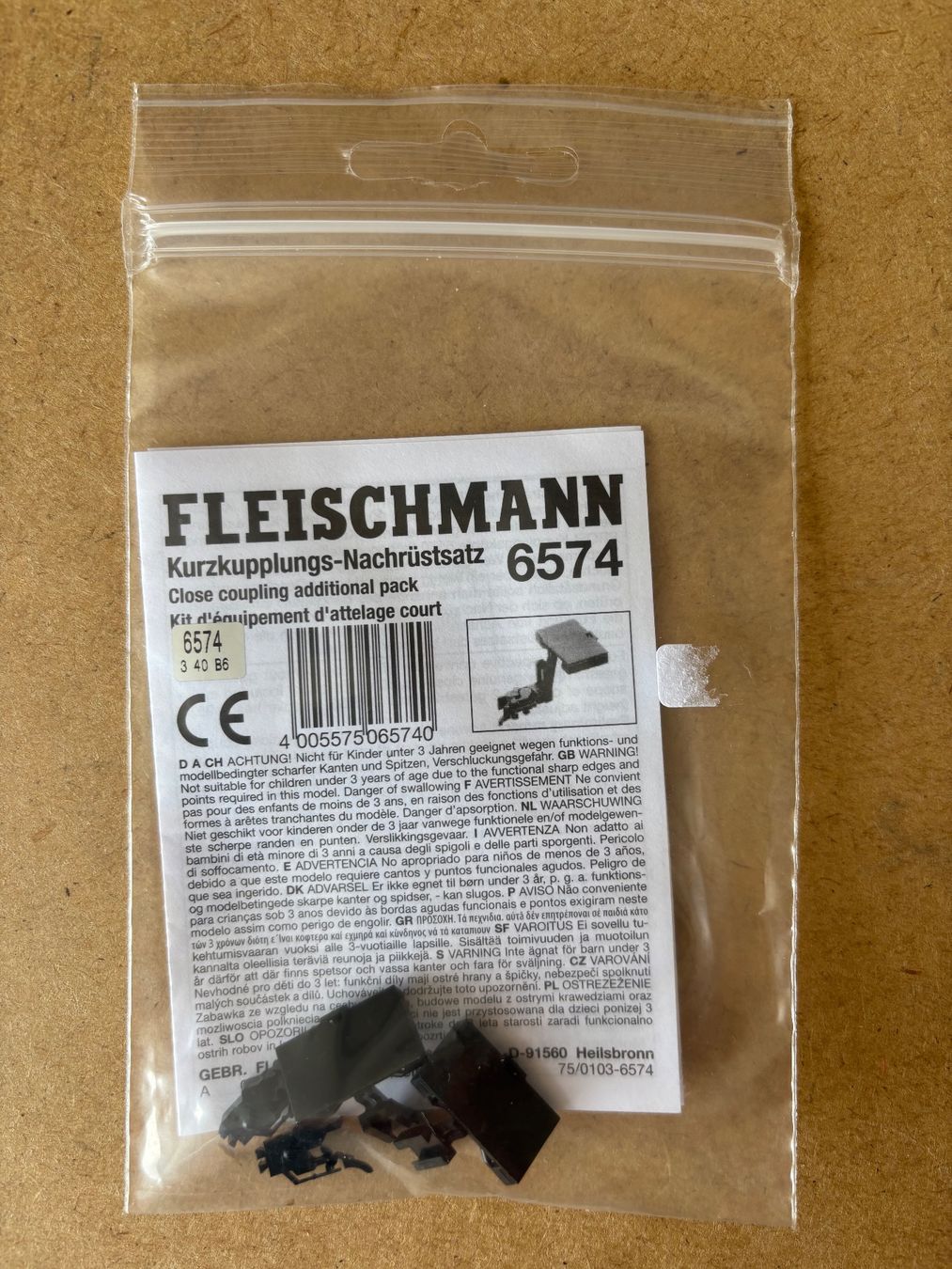 Fleischmann Modelleisenbahnen: Fleischmann 6574 Kupplung HO – Neu und originalverpackt aus Hauterive NE von eriamch
