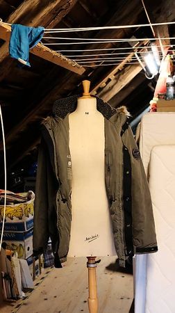 Herrenjacke von Yes Zee - Grösse L mit Kunstfellkapuze