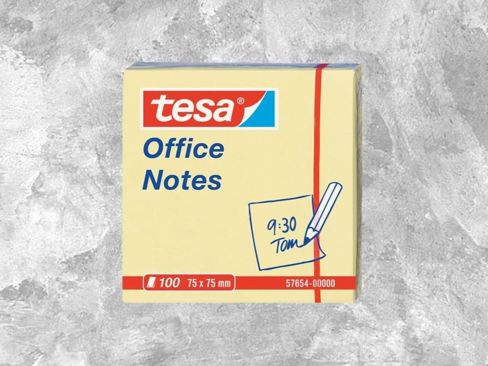 Notes Haftnotizen Haftnotizzettel 75 x 100 mm gelb