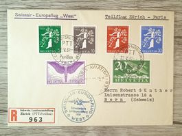 TR54 Enveloppe + Timbre Suisse 1939