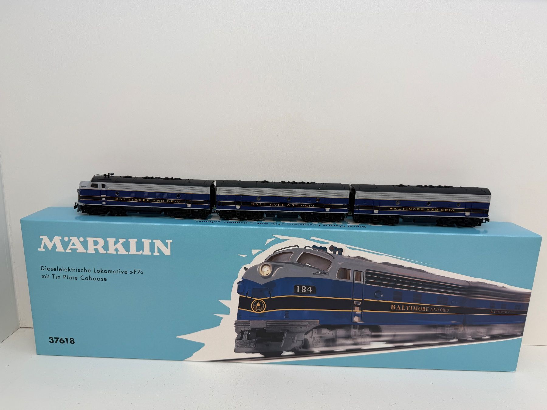 Märklin 37618 US EMD F7 Baltimore & Ohio 3‑fach‑Einheit (Neu