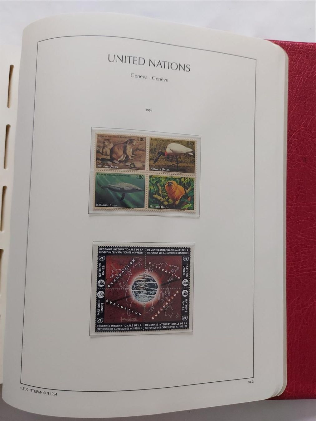 Tutti i francobolli: UNO Genf 1969-95 je 1x postfr. und gest. – Usato da Winterthur venduto da Kyoung 7