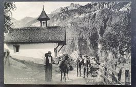 Maderanertal 1911 - St.Antoni Kappele,  Maultierpost