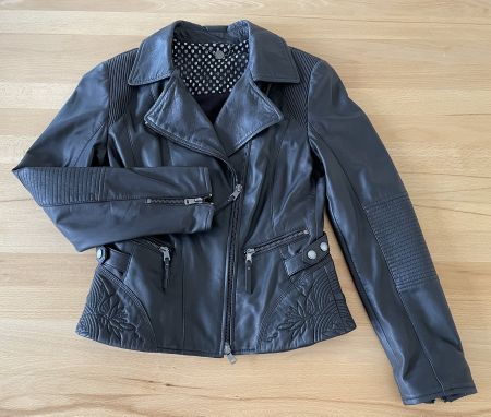 Lederjacke Marccain im Bikerstil