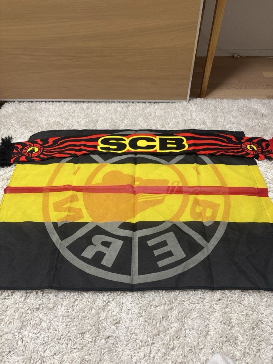 Foulard & Sciarpe: SCB Fanschal Gelb-Schwarz-Rot, gut erhalten, Winter-Accessoi – Nuovo (secondo la descrizione) da Bern venduto da Finn_Zuercher69336