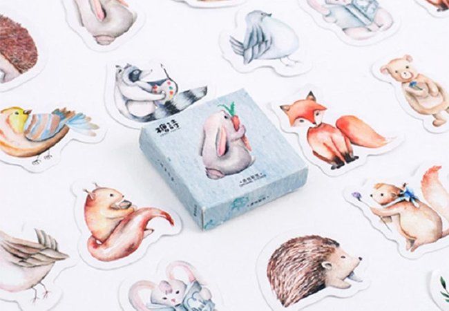 Waldtiere 3D-Sticker Set - 20 Lustige Aufkleber Zum Basteln, Sammeln & Spielen Für Kindergeburtstage & Schule