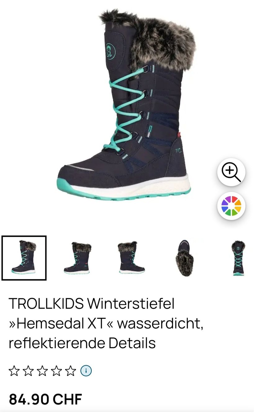 Scarpe per ragazze: Trollkids Winterstiefel Gr 35 – Nuovo e nell'imballaggio originale da Winterthur venduto da melac 1
