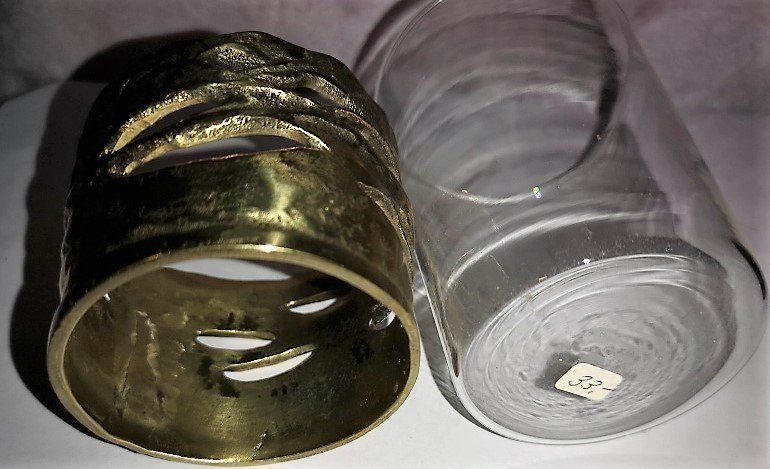 Bicchieri: Teeglas aus Messing Jesch (1) – Nuovo (secondo la descrizione) da Lutzenberg venduto da Pinschi01 4
