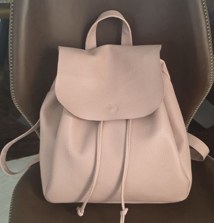 Rucksack rosa Kunstleder Damen  Neu