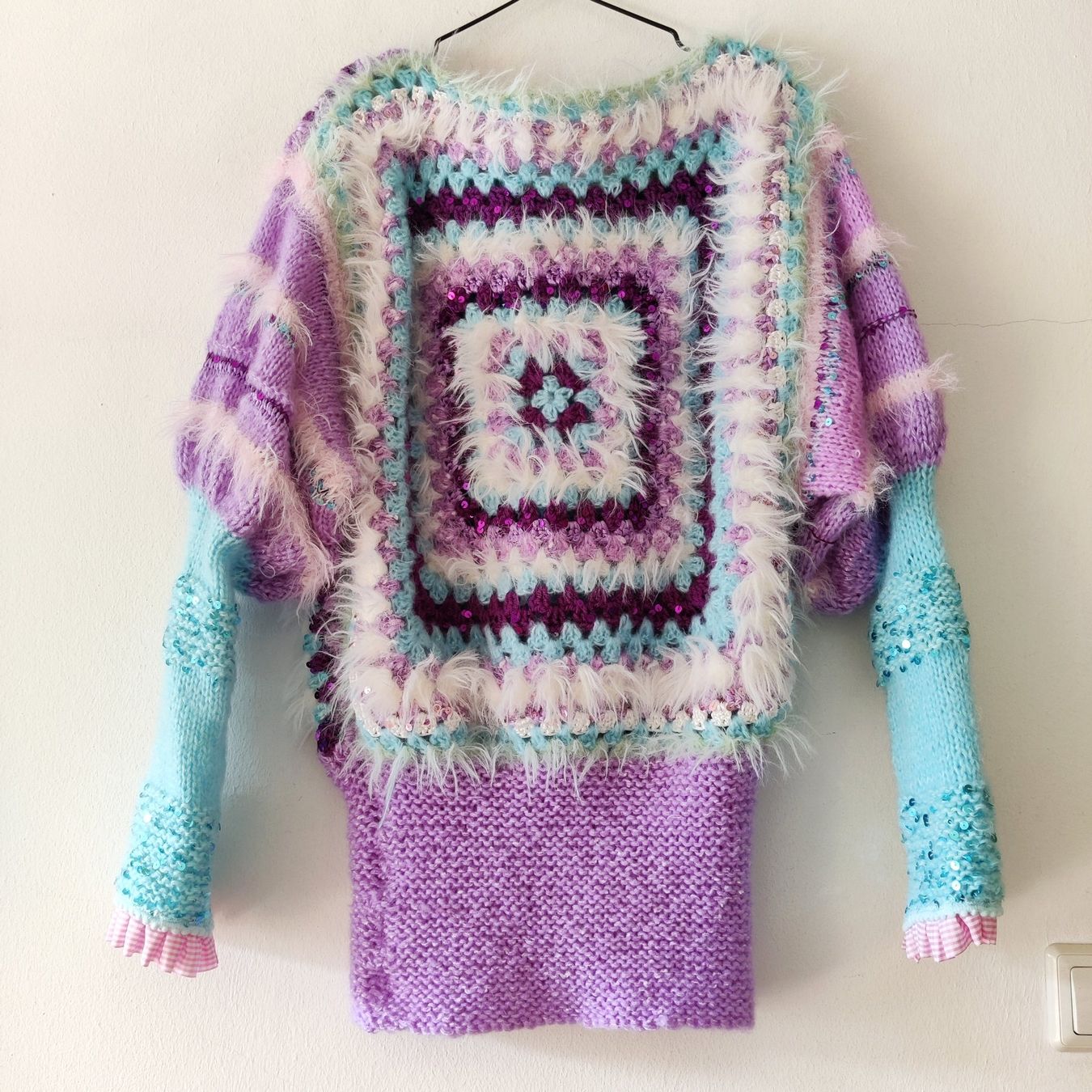 Pullover & Sweatshirts: Herziger Designer Wool Pullover Pulli Wolle Handmade Gr.M – Neu (gemäss Beschreibung) aus Winterthur von Lotusherz 6
