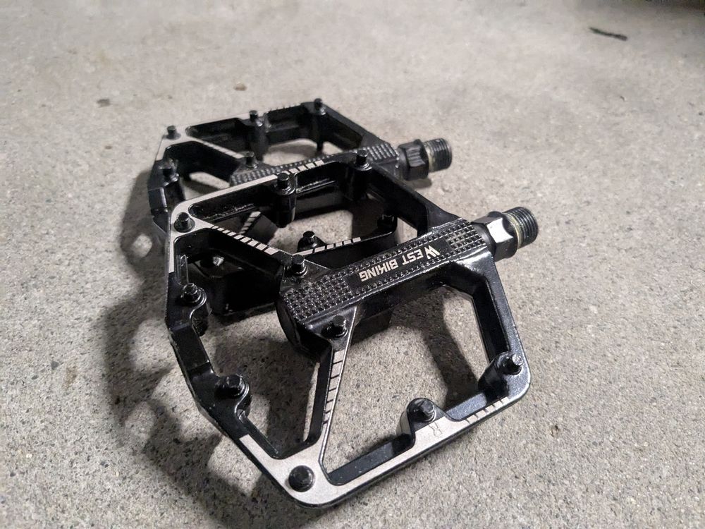 Pédales De Vélo ERB NEUVES Pour VTT - Plateau Aluminium Noir - 9/16"