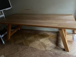 Massiver Eichen Esstisch aus Holz