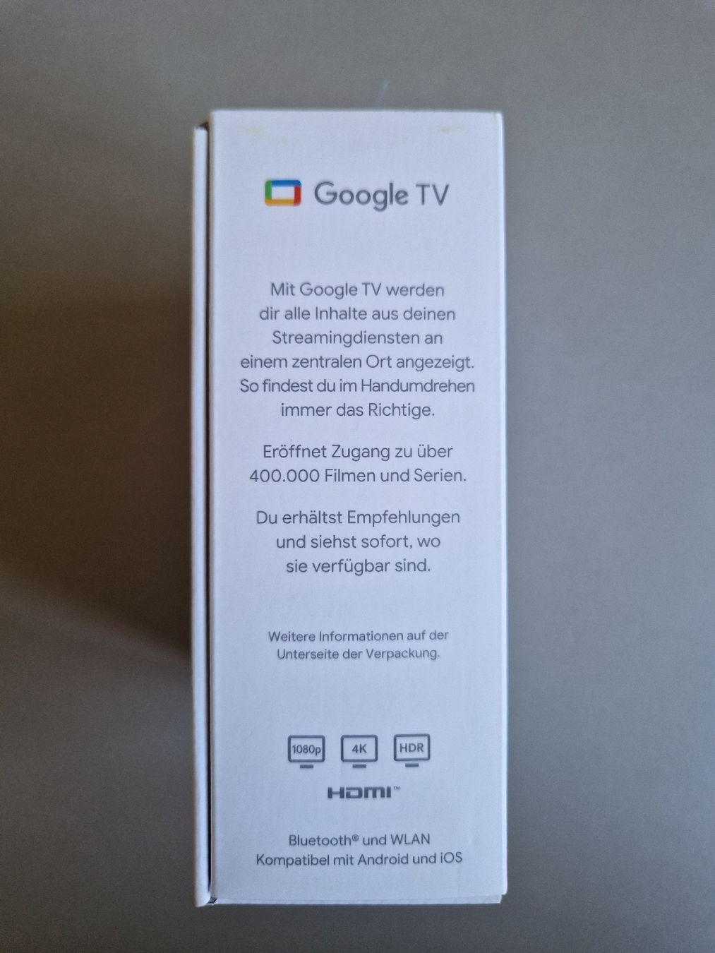 Radiocomunicazione: Google Chromecast mit Google TV 4K – Nuovo e nell'imballaggio originale da Baden venduto da Katschin 2