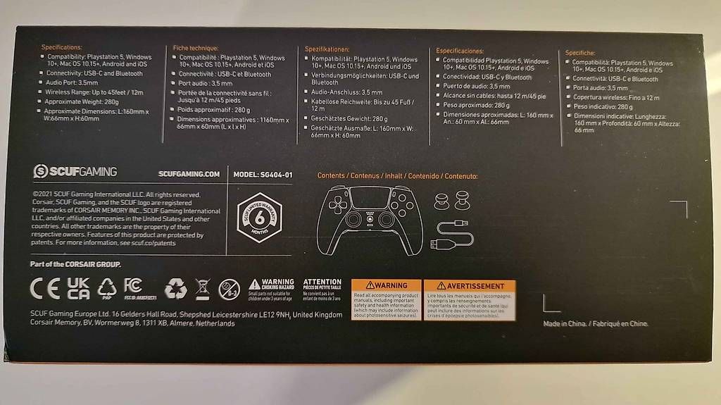 Manettes: Scuf Reflex Controller PS5 – Neuf avec emballage d'origine à Elfingen par Yukuri 1
