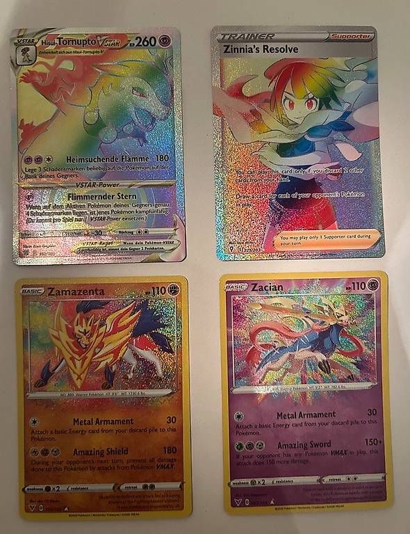Carte collezionabili: 4 Rainbow Pokemon Karten (Orginal) – Usato da Luzern venduto da pat_hyd2