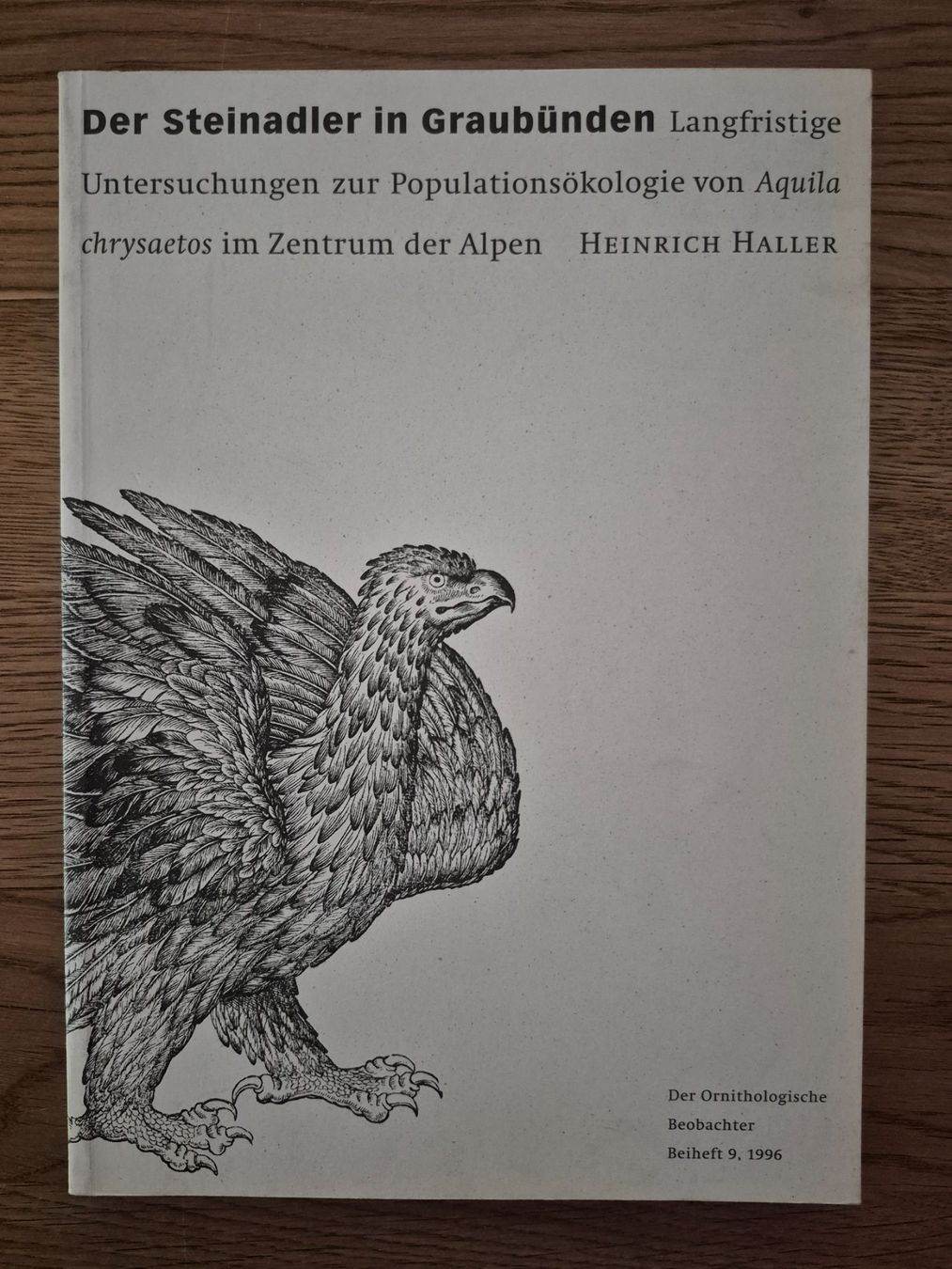 Bücher: Der Steinadler in Graubünden – Gebraucht aus Balsthal von Jamamoegg