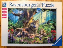 Puzzle 1000 - Wolf family - Ravensburger