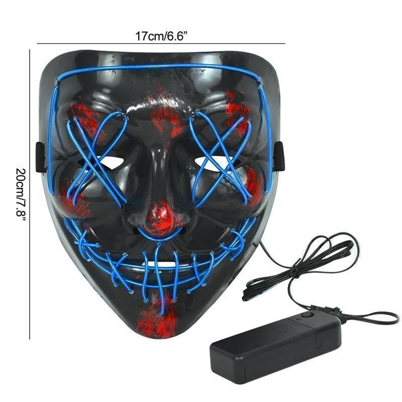 Masken: Masque Led de fête d'halloween – Neu und originalverpackt aus Gurmels von shopathome 2