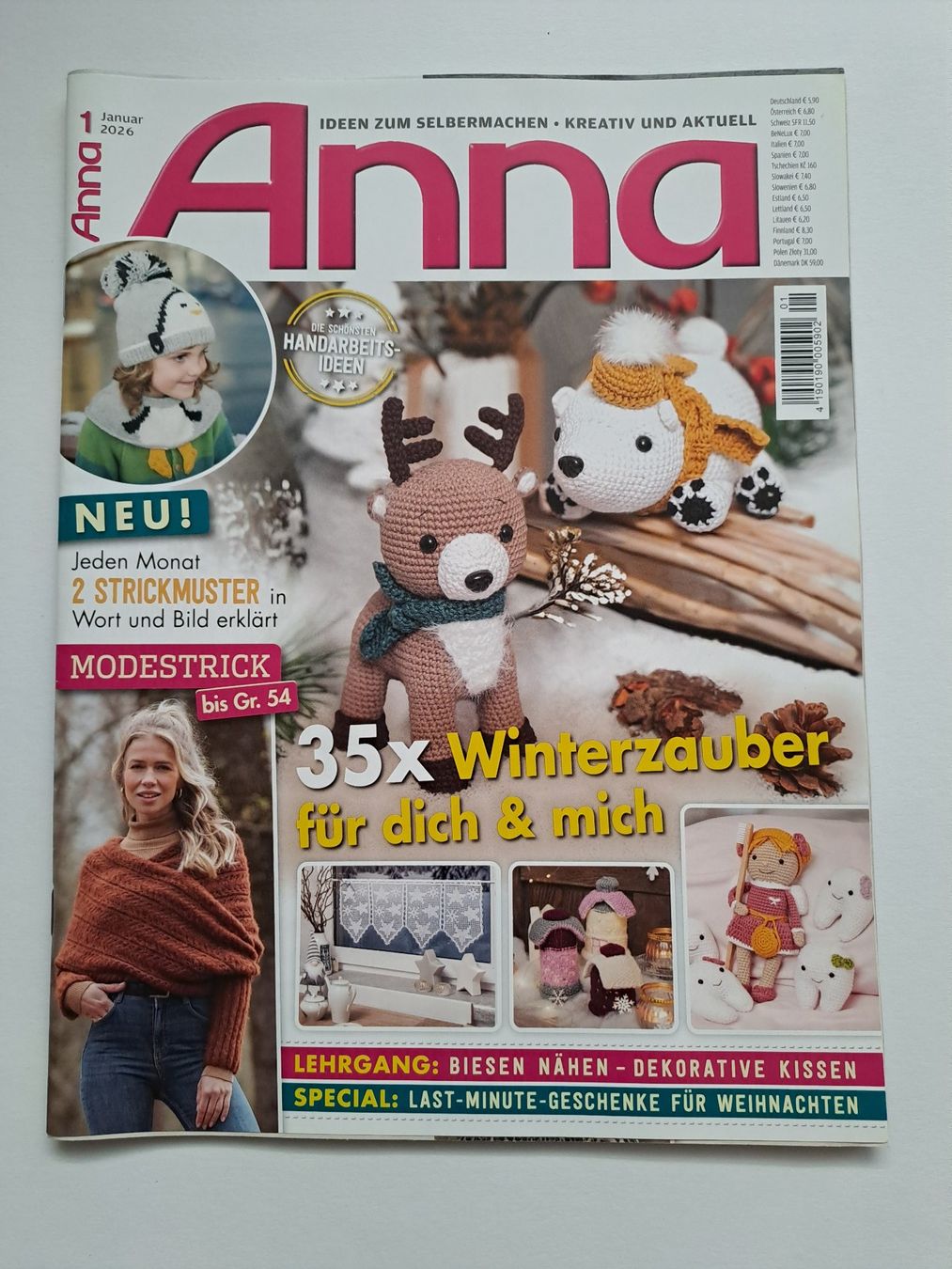 Riviste & Magazine: Anna Handarbeitsheft Januar 2026 Winterzauber – Nuovo (secondo la descrizione) da Glashütten venduto da Schwebefisch