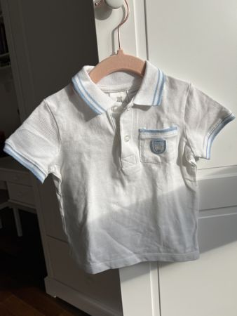 Koala Kids Golf Polo Shirt 18M White Blue Summer Outfit Boy