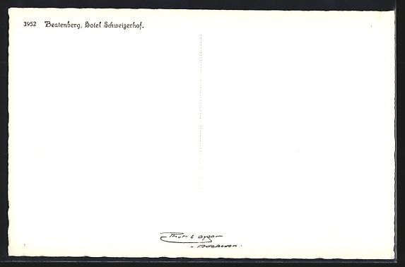 Cartoline postali: AK Beatenberg, Hotel Schweizerhof – Usato da Berlin venduto da bartko-reher 1