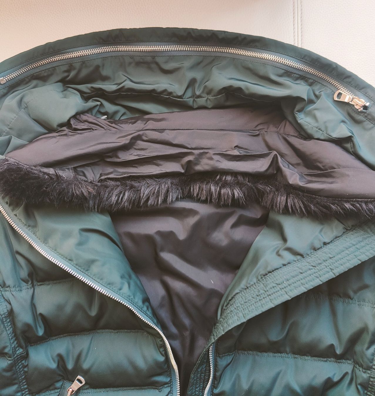 Giacche: Damen Steppjacke dunkelgrün – Usato da Müllheim Dorf venduto da bea1970 2