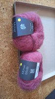 Wolle Lana Grossa Mohair Moda 2 Knäuel rosa neuwertig
