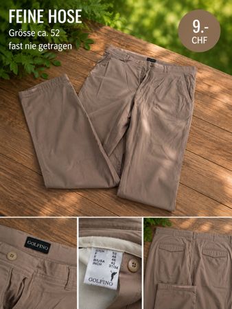GOLFINO Herren Hose Grösse 52 beige guter Zustand