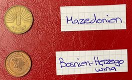 Konvolut, Münzen aus Mazedonien, Bosnien Herzegowina