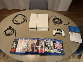 Sony PlayStation 4 (PS4) 500 GB inkl. Spiele und Controller