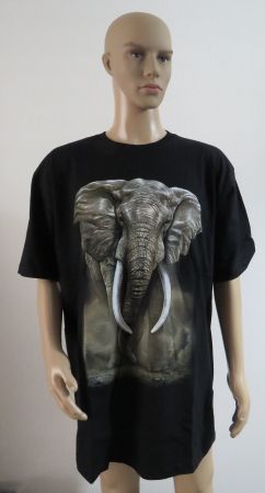T-Shirt - ELEFANT - Neu - Leuchtet im Dunkeln - Grösse: XXL