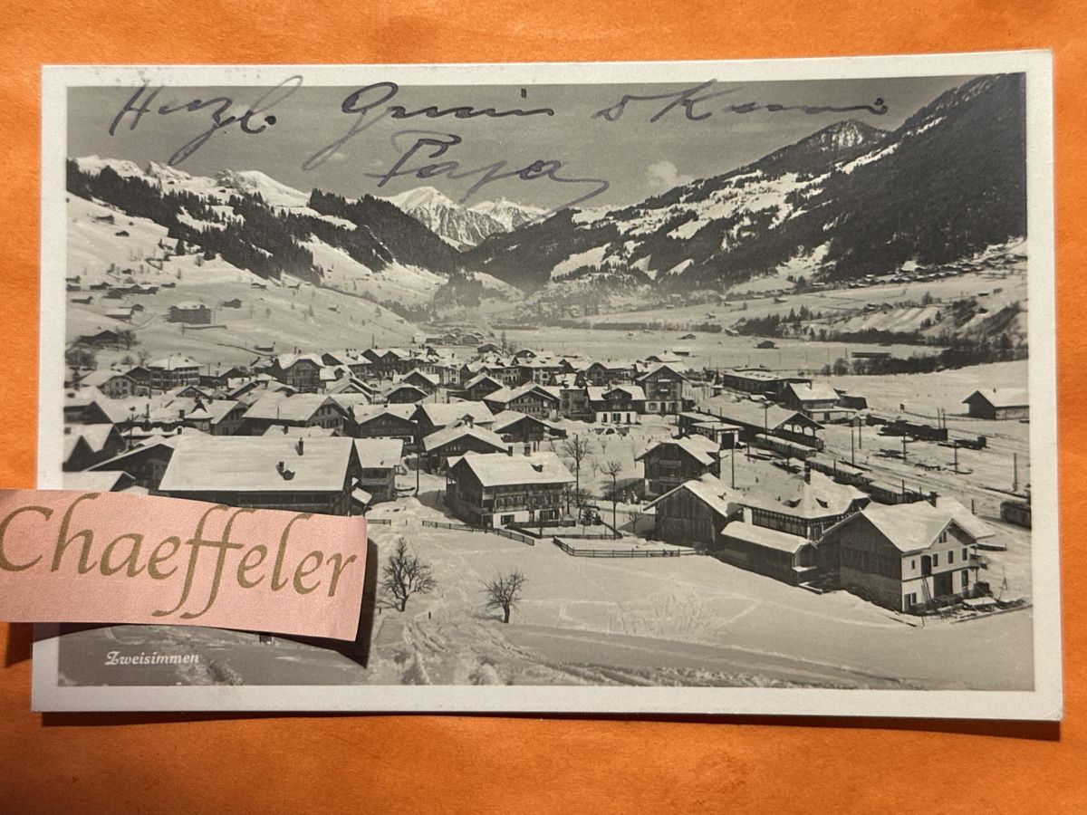 Cartes postales: 1930 Zweisimmen – D'occasion à Zürich par Chaeffeler