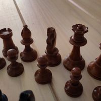 Schachfiguren Holz - leider unvollständig 