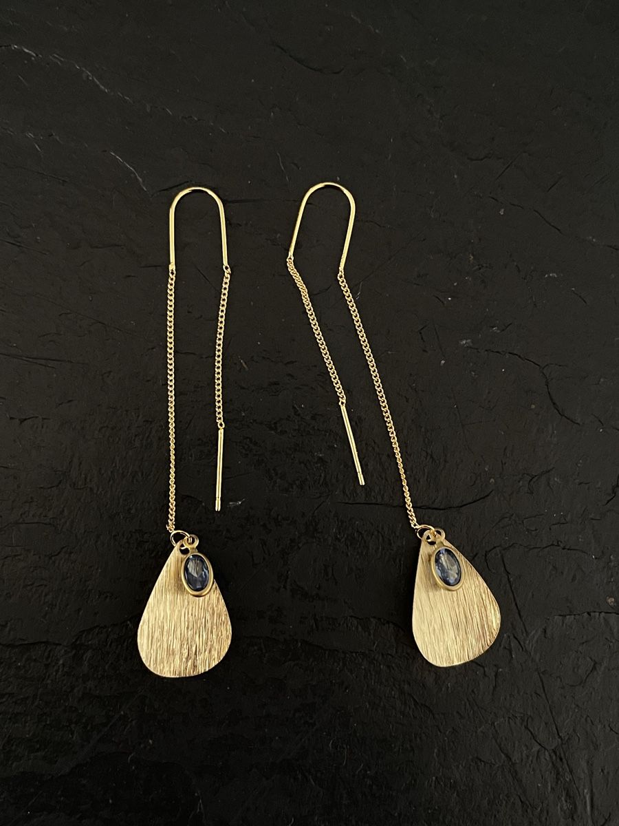 Ohrringe & -stecker: Boucles longues verre taillé violet – Neu (gemäss Beschreibung) aus Genève von ct_fqr8