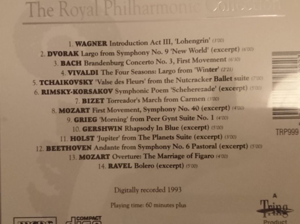 CD: The Royal Philharmonic Collection CD – Usato da Luzern venduto da Einh0rn 1