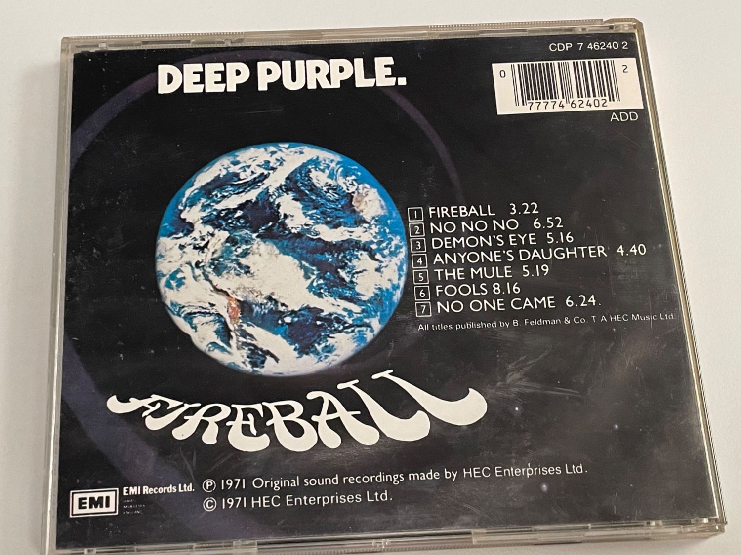 CD: Deep Purple-Fireball-RAR Remastered – Usato da Muri b. Bern venduto da AdidasCollector 4