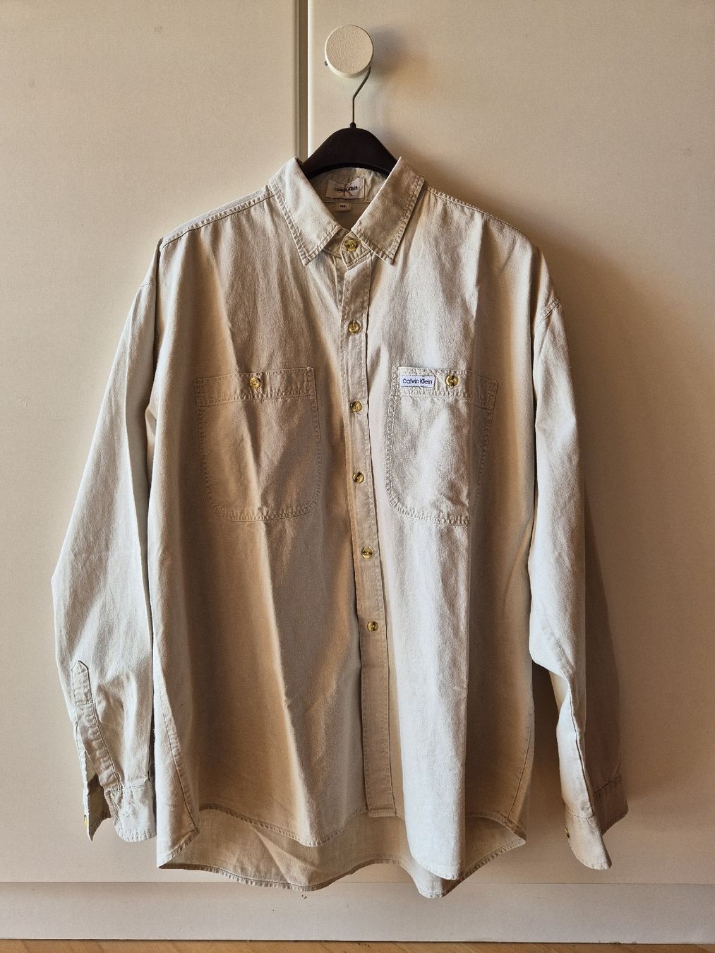 Calvin Klein Camicie: Calvin Klein Herren Hemd Beige, XL – Nuovo (secondo la descrizione) da Walchwil venduto da Simon_Grosswiler 2