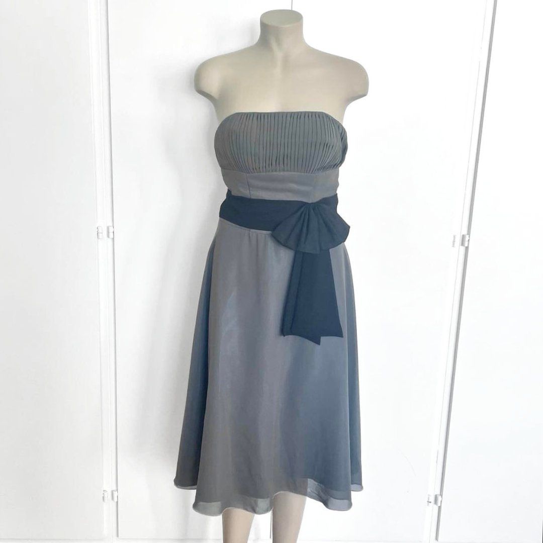 Vestiti: SANS MARQUE Robe Grise Gala Cocktail - Taille S – Usato da Vevey venduto da secondlifevevey