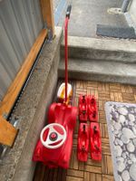 Bobby Car Big rot mit Stange Box und Schneekufen