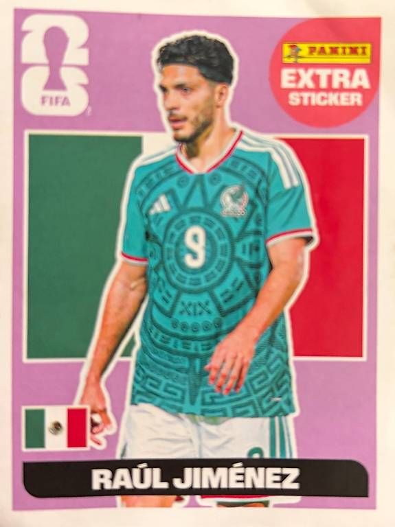 Cartes à collectionner: Original Panini WM2026 Extra Sticker "Raul Jiménez" regular – D'occasion à Stäfa par Flyby